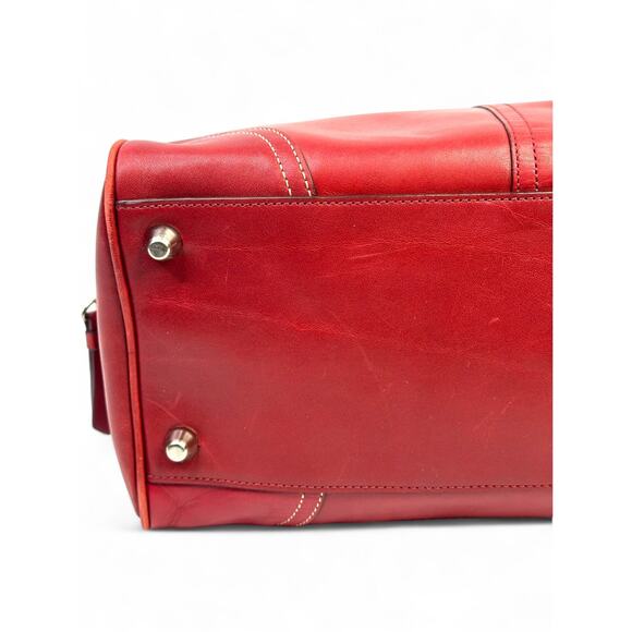 Coach Hamptons Vintage Y2K Red Leather Satchel - Picture 11 of 15